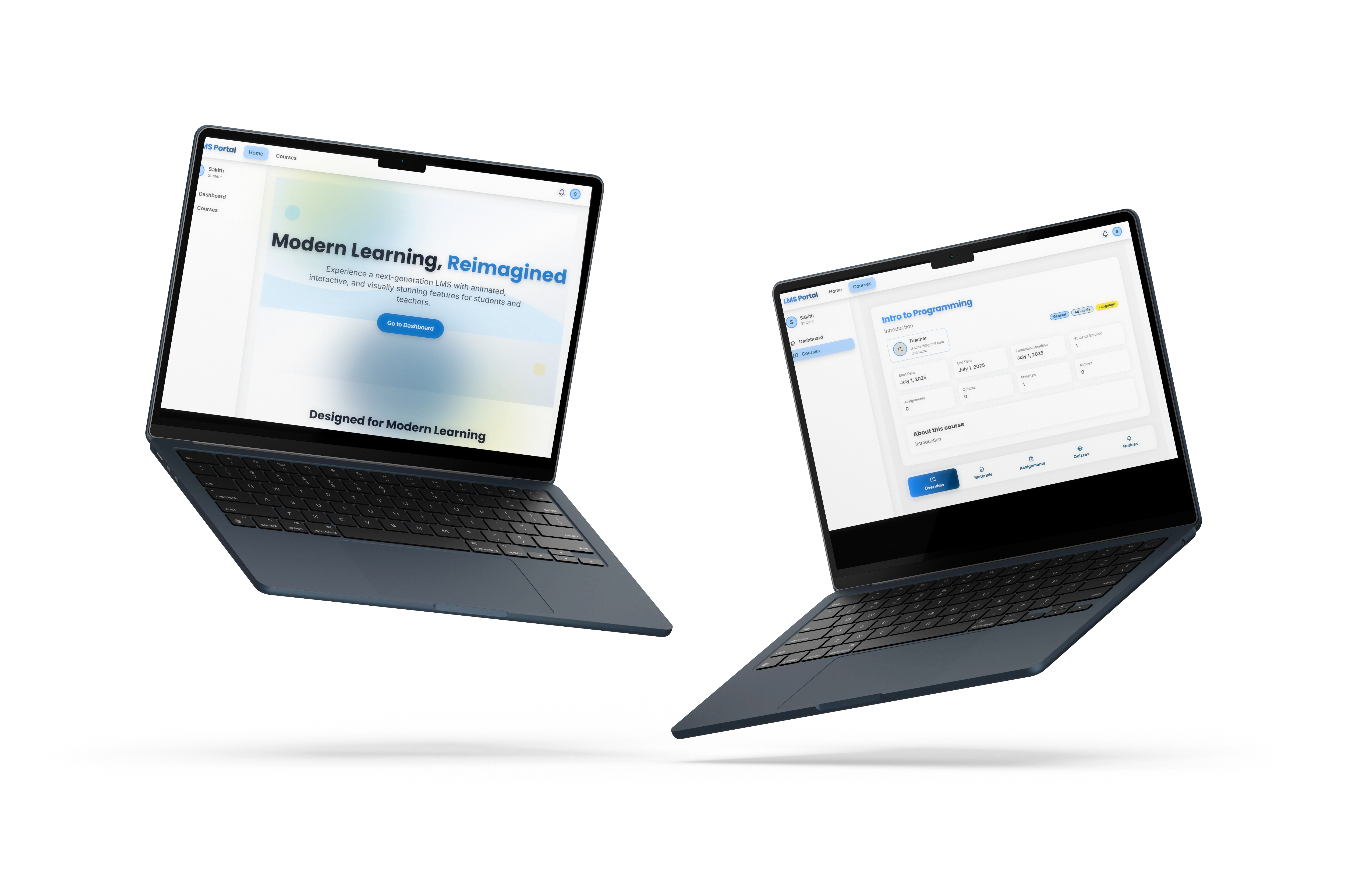 Learning Management System interface