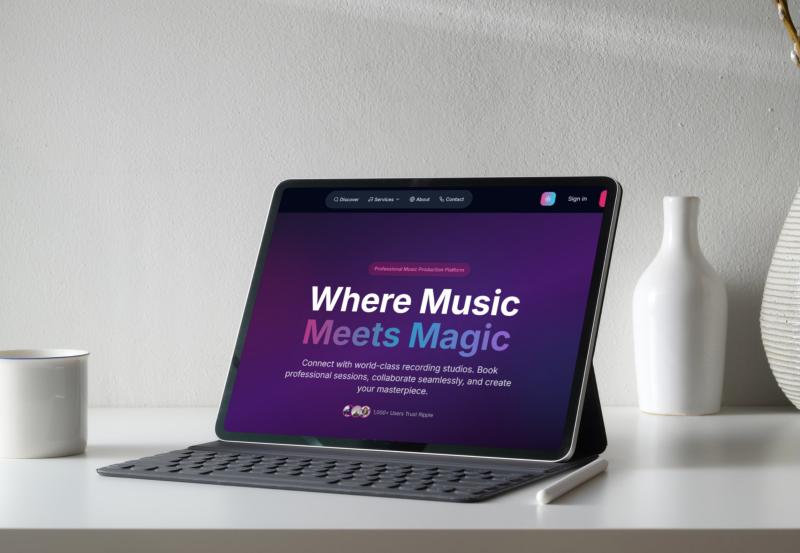 Ripple Studio recording studio booking platform